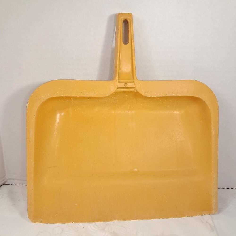 Rubbermaid DUSTPAN Dust Pan Heavy‎ Rubber 2003 53 Harvest Gold Yellow Vintage